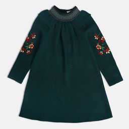 MINI KLUB Girls Long Sleeves Embroidered A-Line Dress-image-80