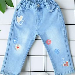 BAESD Girls Comfort Regular Fit Mid-Rise Heavy Fade Stretchable Jeans-image-24