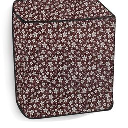 The Furnishing Tree Washing Machine Cover Floral Pattern Brown Compatible for Whirlpool 7.8 Kg Semi-image-53