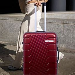 Luggero Hard-Sided Medium & Small Trolley Suitcase-image-16
