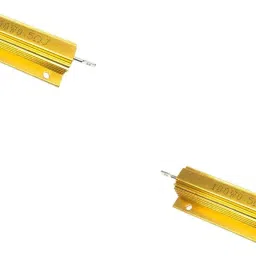 (2 Pcs) Pro3D RX24-100W-0.5Ω Aluminum Metal Shell Case Wirewound Resistor Electronic Components Electronic Hobby Kit-21