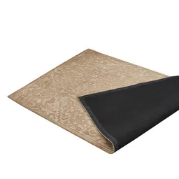 PRESTO Brown & Beige Ethnic Motif Printed No-Shred Carpet image 3