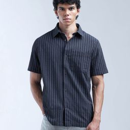 Flying Machine Men Classic Opaque Striped Casual Shirt-picture-40