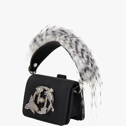Outhouse Printed Suede Structured Handheld Bag image 2