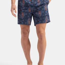 Jockey Printed Super Combed Cotton Mid-Rise Boxer NY07-0105-NAVY-picture-5
