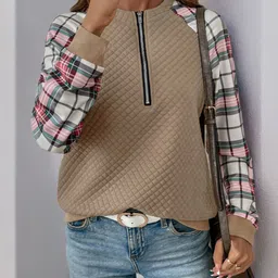 StyleCast Women Checked Sweatshirt-image-64