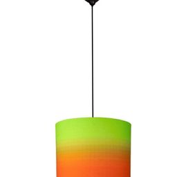 Grated Ginger Orange & Green Printed Cotton Ceiling Lamp image 4