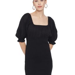 BAESD Puff Sleeve Sheath Dress-image-89