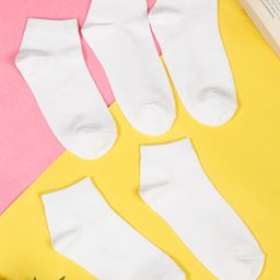 Teakwood Leathers Men Pack Of 5 Pure Cotton Ankle Length Socks-picture-36