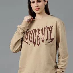 GO DEVIL Women Printed Oversized Sweatshirt-image-63