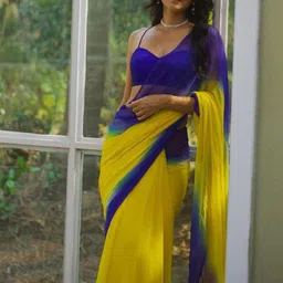 Anouk Rustic Ombre Pure Georgette Saree-image-96