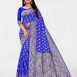 KALINI Woven Design Zari Banarasi Saree-image-81