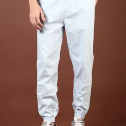 V-Mart Men Regular Fit Mid-Rise Cotton Joggers-picture-25