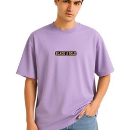 Billion Typography Printed Drop-Shoulder Sleeves Pure Cotton Oversized T-shirt-image-90