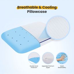 Sleepsia White Memory Foam Filled Sleep Pillow image 2