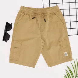 Pantaloons Junior Boys Pure Cotton Regular Fit Cargo Shorts-image-67