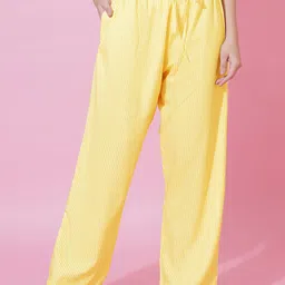 FFLIRTYGO Stripe Printed Straight-Leg Lounge Pants-image-4