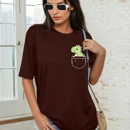 CORSICA Women Printed Pockets T-shirt-image-96