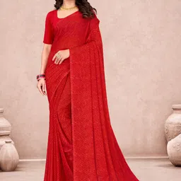 DIVASTRI Leheriya Printed Saree-image-33