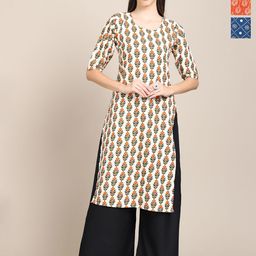 Anouk Rustic Pack of 3 Women Ethnic Motifs Printed Crepe Kurta-image-26