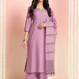GoSriKi Straight Kurta With Palazzo And Dupatta-picture-14