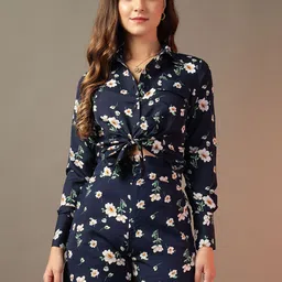 Trend Arrest Floral Printed Shirt & Shorts Co-Ords-50