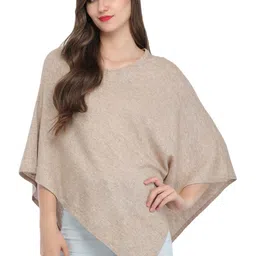 Exotic India Women Plain Cashmere Woollen Poncho-image-17