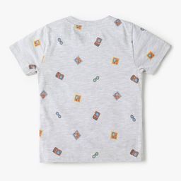 inf frendz Boys Typographic Print Dungaree & T-Shirt Set image 3