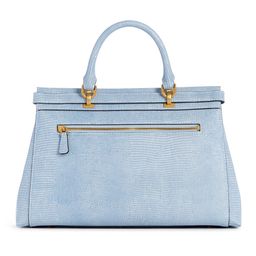 GUESS Snakeskin Textured Structured Handheld Bag image 3