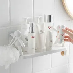 shiva PACK OF 2 Wall Mounted Shelf, Bathroom Shelf Organizer MRS23.291 Plastic Wall Shelf-picture-23