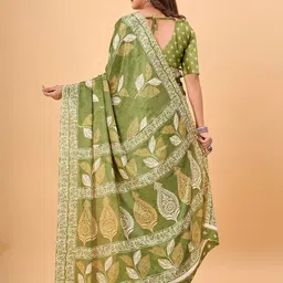 NIRMAL CREATION Ethnic Motifs Print Saree image 2