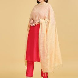 Dupatta Bazaar Sequinned Cotton Silk Dupatta image 4