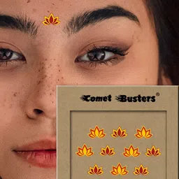 Comet Busters Set of 10 Bindis - Orange image 2