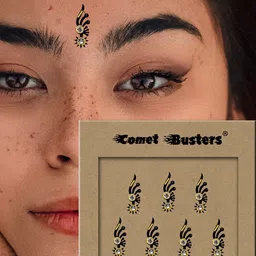 Comet Busters Set of 7 Traditional Bindis - Metallic image 3
