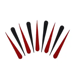 Comet Busters Black & Red Handcrafted Beautiful Traditional Designer Bindis - 9 Pcs image 2