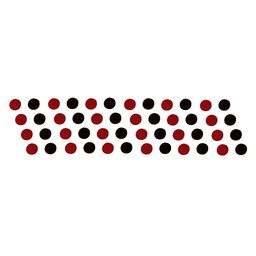 Comet Busters Red & Black Round Shaped Bindis image 2