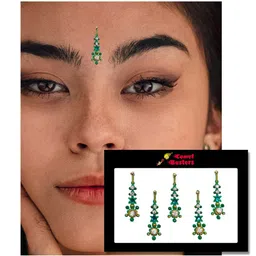 Comet Busters Green  Traditional Designer Bindis image 3