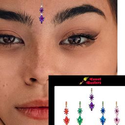 Comet Busters Pack of  5 Handcrafted Beautiful Traditional Designer Bindis image 3