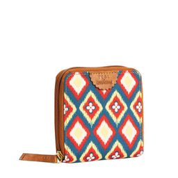 TEAL BY CHUMBAK Geometric Printed Foldover Clutch image 3
