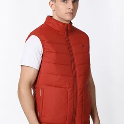 t-base Men Rust Lightweight Puffer Jacket image 3