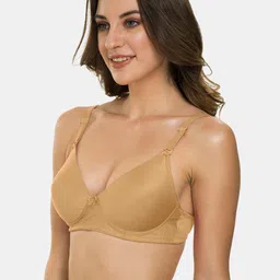Tweens Pack Of 2 Full Coverage Lightly Padded Cotton Bras With All Day Comfort image 4