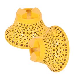 Kuber Industries 2-pcs Orange Colored & Yellow Seating Damroo Stool for Balcony image 4