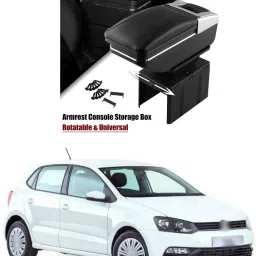 Universal Car Armrest Center Console Pad,PU Leather Car Armrest Seat Box Cover Protector Protects from Dirt,Damage,Pet Scratches,Old Damaged Consoles (Black) A256 Car Armrest-image-34
