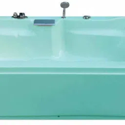 Elegant 6 Ft Bathtub with Front Panel and Filler System - Cyan Blue Free-standing Bathtub-31