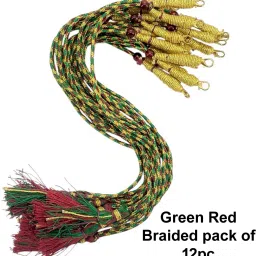 Green Red Braided pack of 12pc-image-79