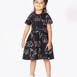 Reedoo Animal Print Fit & Flare Dress-picture-16