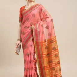 DIVASTRI Woven Design Zari Silk Cotton Saree-picture-57