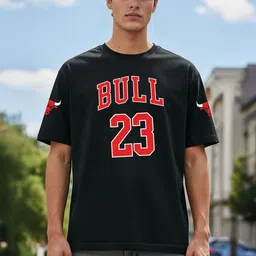 SZN Men Printed Drop-Shoulder Sleeves Oversized T-shirt-picture-9