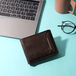 SAMTROH Men Textured PU Two Fold Wallet with SIM Card Holder-picture-13