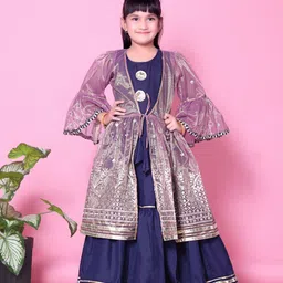 BAESD Embroidered Bell Sleeve A-Line Maxi Dress-image-43